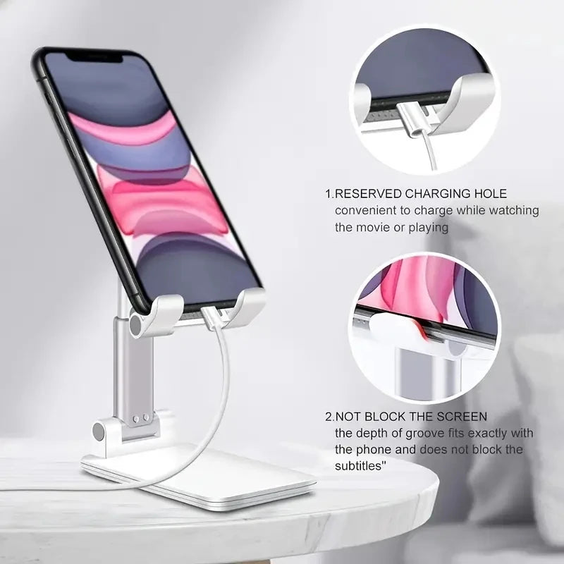 Adjustable Mobile & Tablet Stand – Universal Desk Holder for iPhone, iPad, Xiaomi