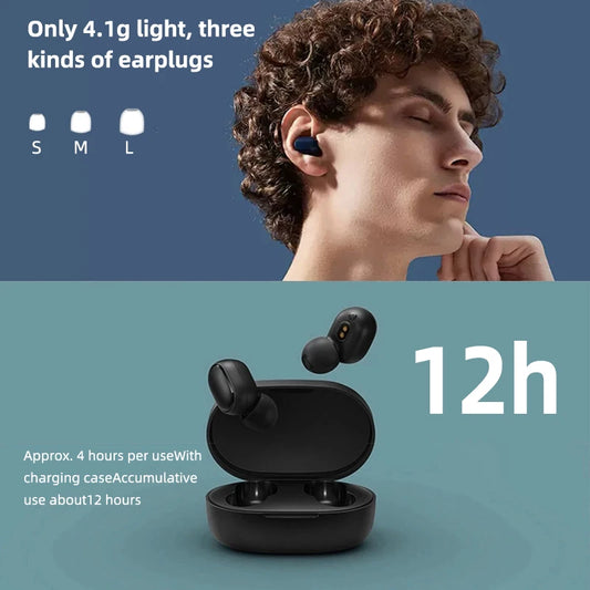 Xiaomi Redmi Airdots 2 Wireless Bluetooth Headset with Mic Earbuds Airdots 2 Fone Bluetooth Earphones Wireless Headphones
