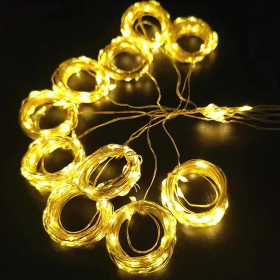 3M LED Curtain String Lights | 8 Modes USB Fairy Lights | Festive & Party Decor