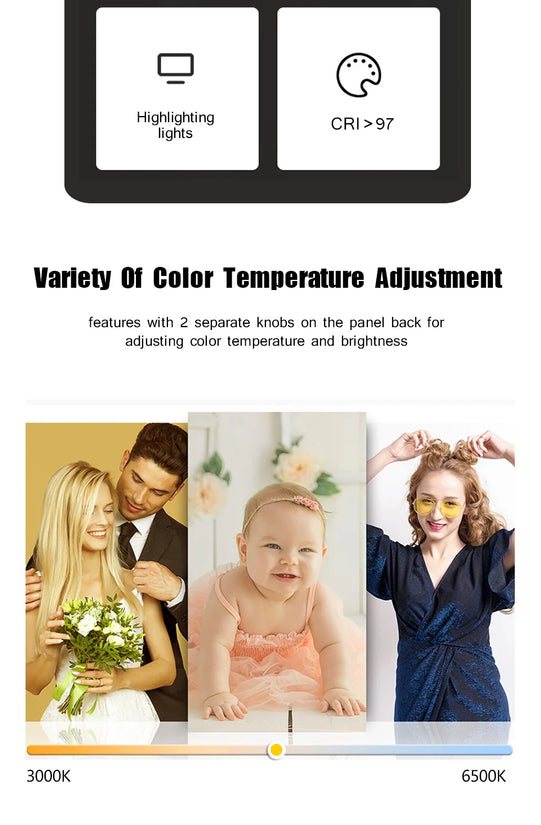 LED Video Conference & Studio Light – Selfie, Live Streaming & Photography Lamp with Tripod