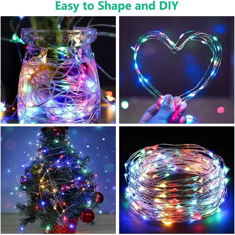 3M LED Curtain String Lights | 8 Modes USB Fairy Lights | Festive & Party Decor