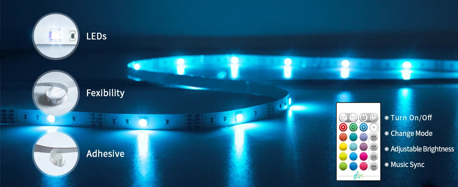 RGB LED Backlight with App Control and Music Sync