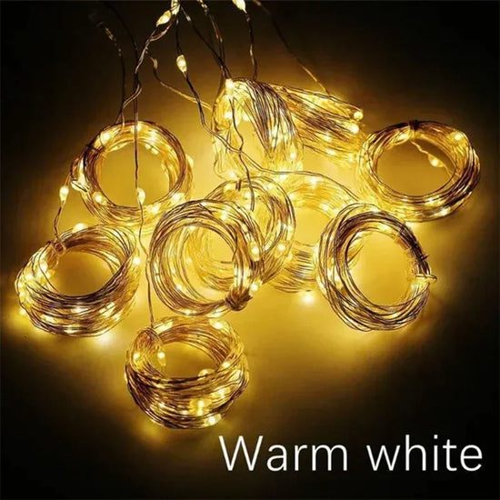 3M LED Curtain String Lights | 8 Modes USB Fairy Lights | Festive & Party Decor