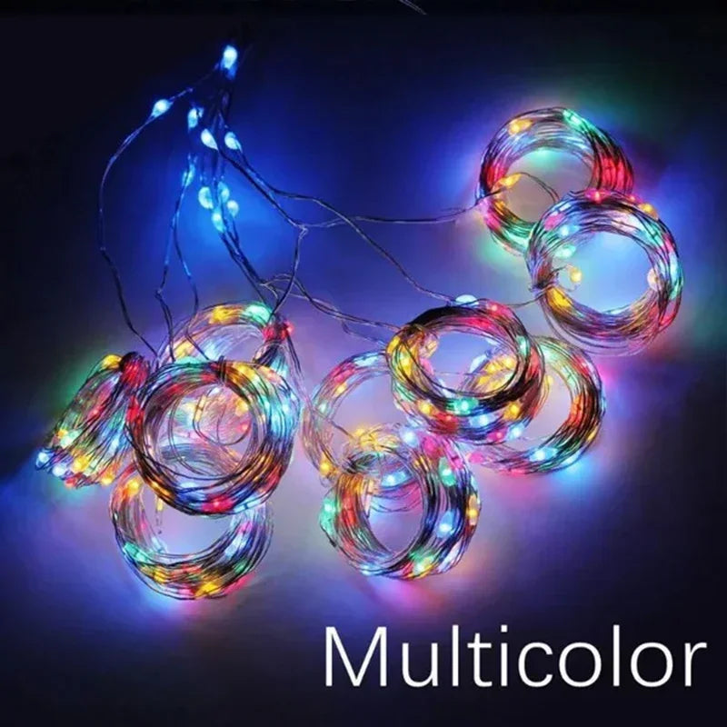 3M LED Curtain String Lights | 8 Modes USB Fairy Lights | Festive & Party Decor