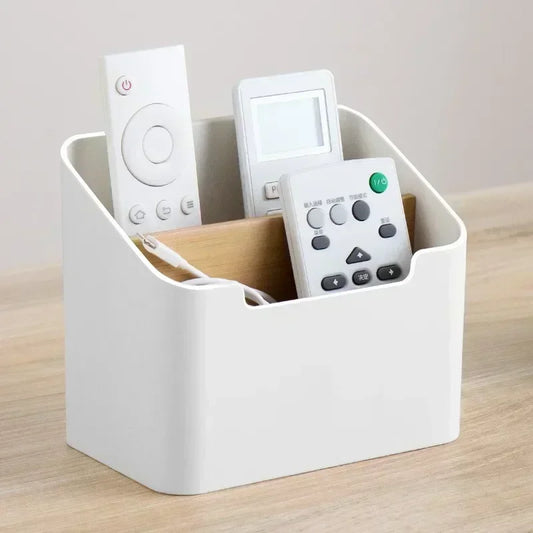 Remote Control Organizer | TV Remote Holder For Table | Multipurpose Desktop Storage Box