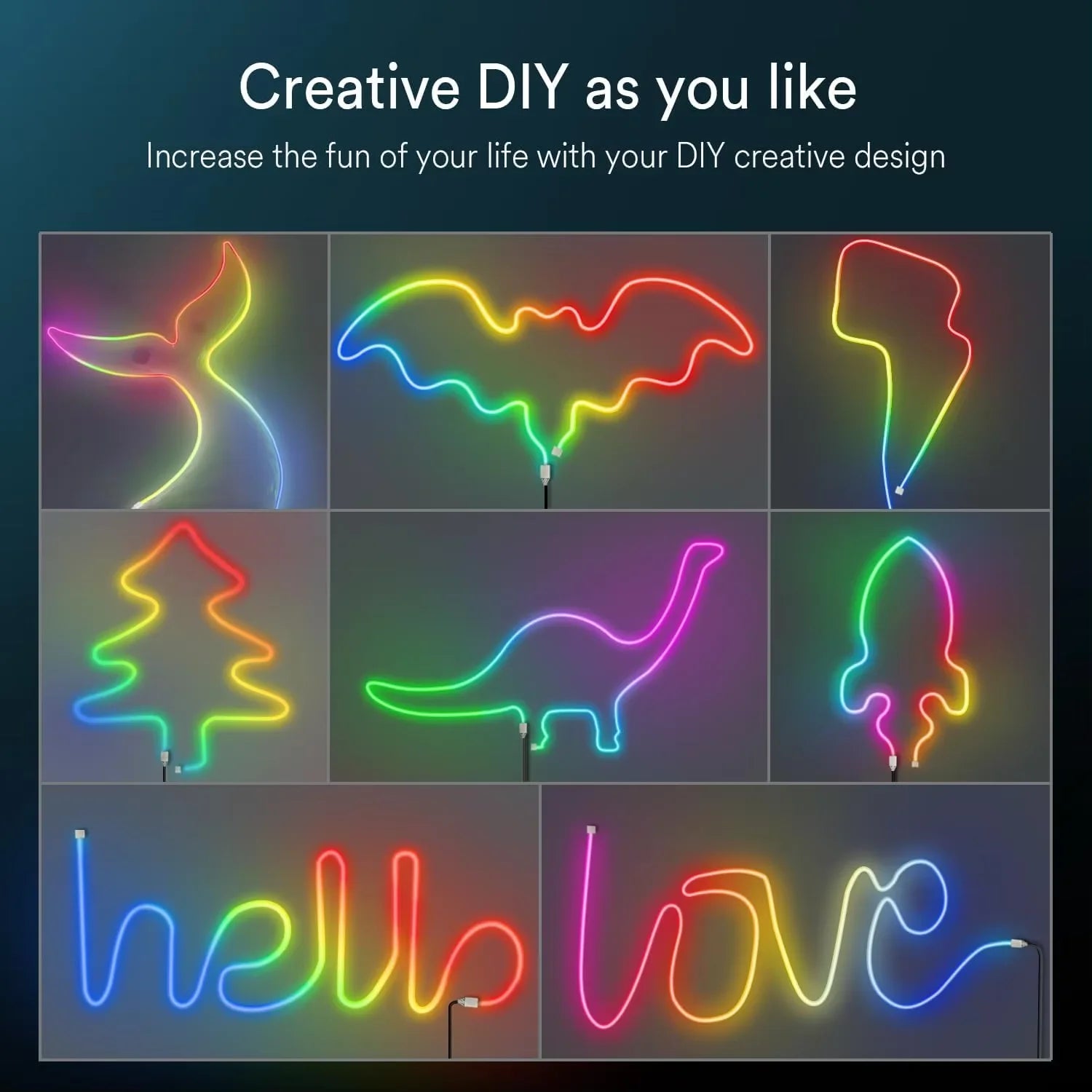 USB RGB Neon LED Strip | Bluetooth App & Remote Control | Flexible & Vibrant Lighting