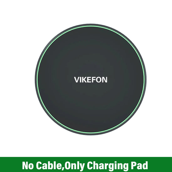 30W Wireless Fast Charging Pad – Induction Charger for iPhone 15/14/13 & Samsung S23/S22
