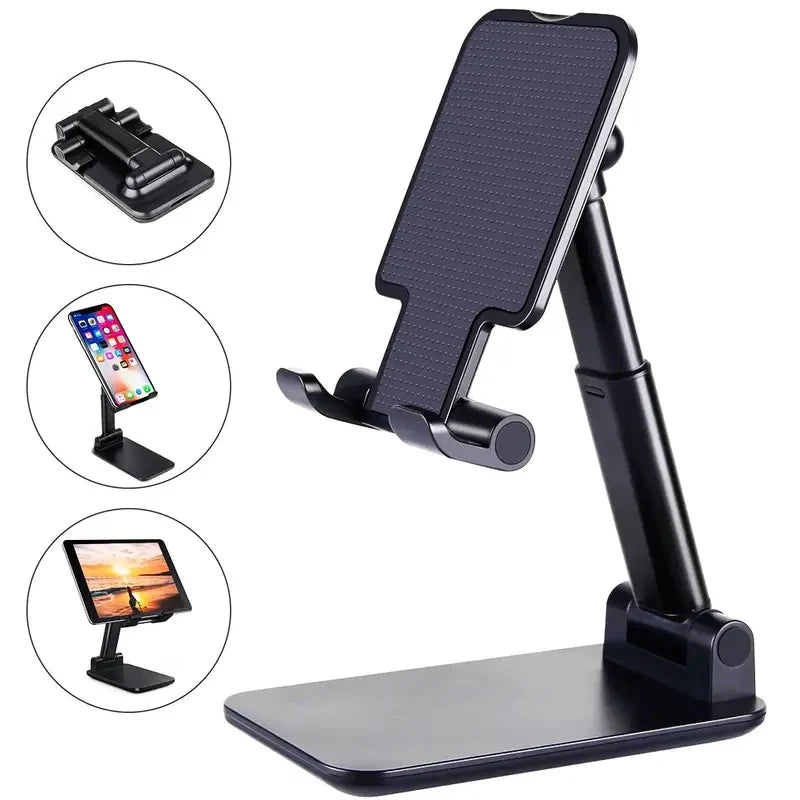 Adjustable Mobile & Tablet Stand – Universal Desk Holder for iPhone, iPad, Xiaomi