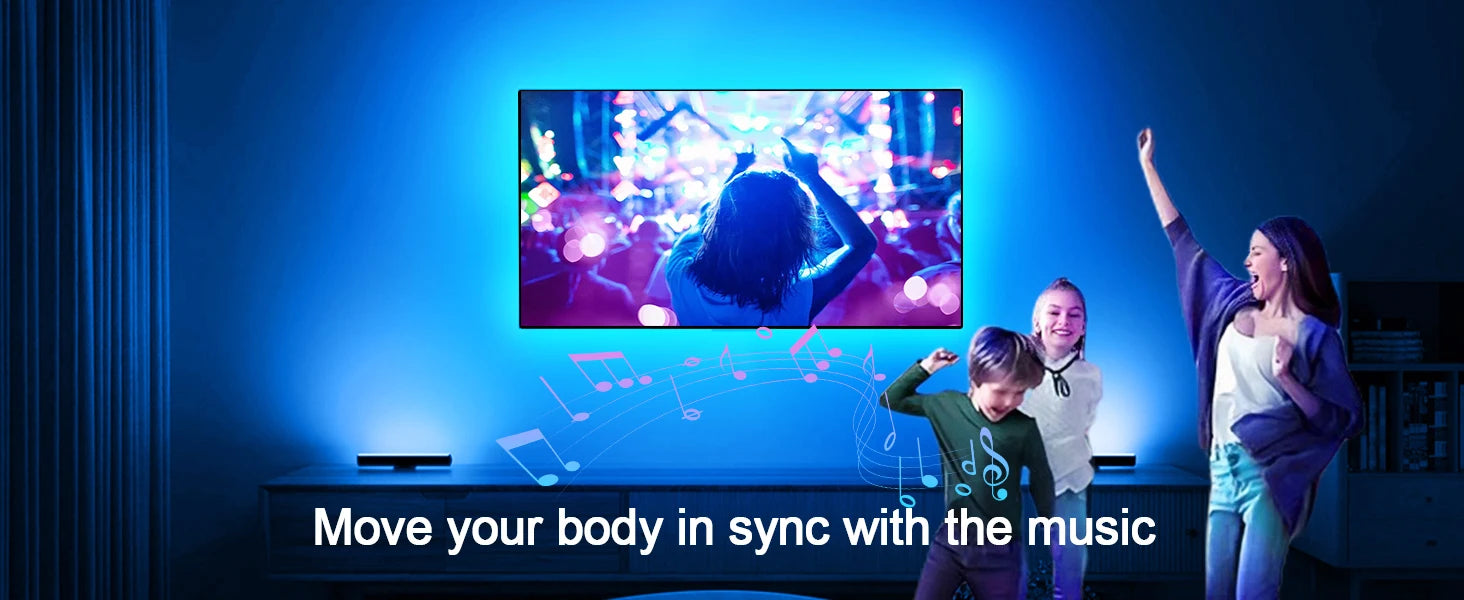 RGB LED Backlight with App Control and Music Sync
