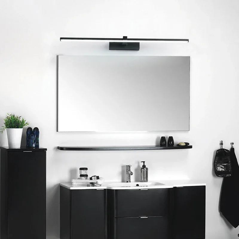 Modern LED Wall Light - Tri-Color Dimmable Bathroom Mirror Lamp